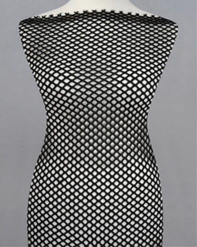 Mesh fabric - Black (Fekete)